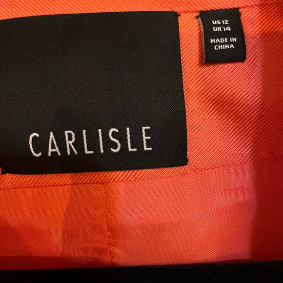 Peach coloured knee length coat size 12 - Picture 4 of 6